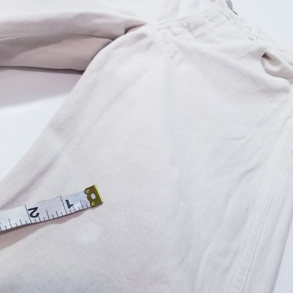 AMO Jeans Bella Vintage White Frayed Hem High Rise Denim - Picture 9 of 14